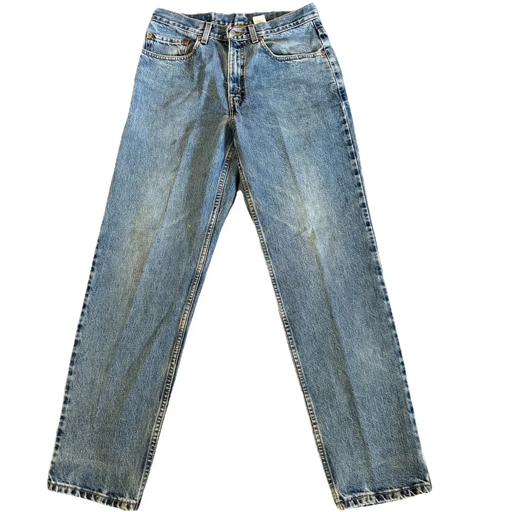 Vintage Y2K Levi's 550 Jeans Mens Fits 30x32 Blue Medium Wash Relaxed Fit Cotton